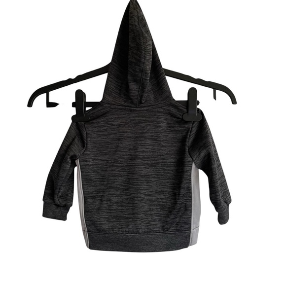 Nike Heathered Gray Zip-Up Sweatshirt Hoodie 12 Months - Picture 2 of 8